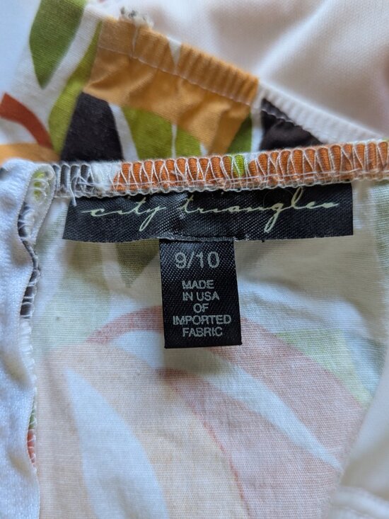 City Triangles Vintage Mini Dress Tropical Floral Print | 9/10 - Picture 5 of 5